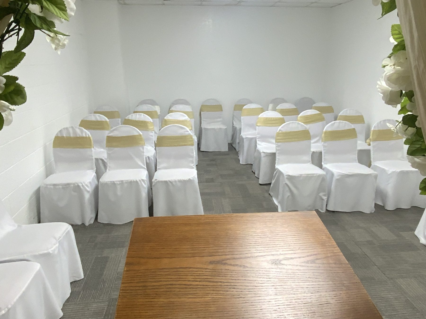 San Fernando Wedding Chapel ceremony seating